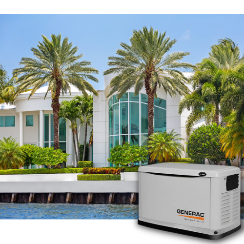 House with Generac Generator