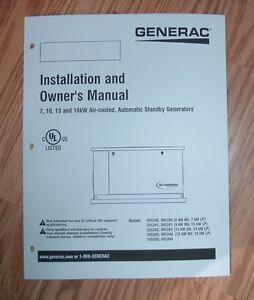 Generac Owner's Manual 
